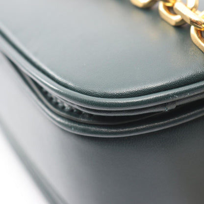 Celine Seri Shoulder Bag Midi Da Ninegreen Leather Che — view 9