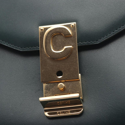 Celine Seri Shoulder Bag Midi Da Ninegreen Leather Che — view 5