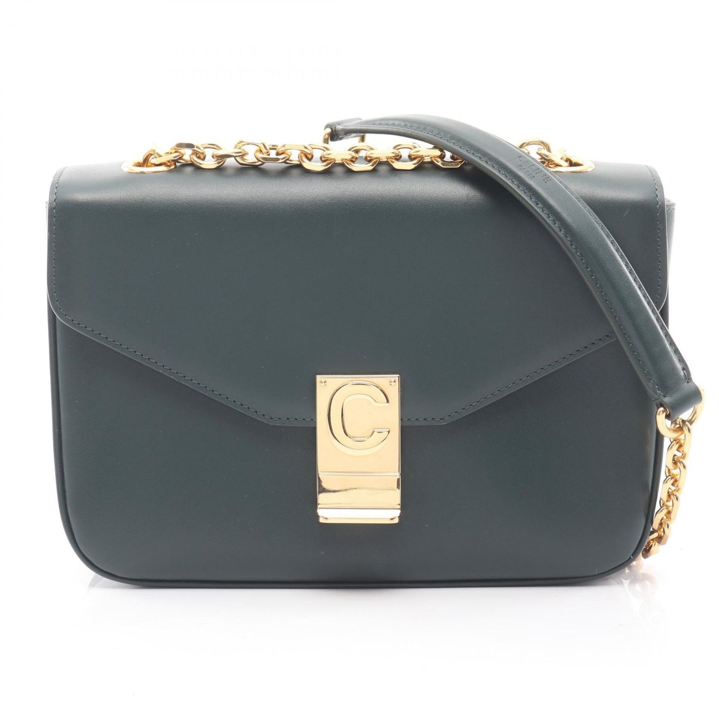 Celine Seri Shoulder Bag Midi Da Ninegreen Leather Che