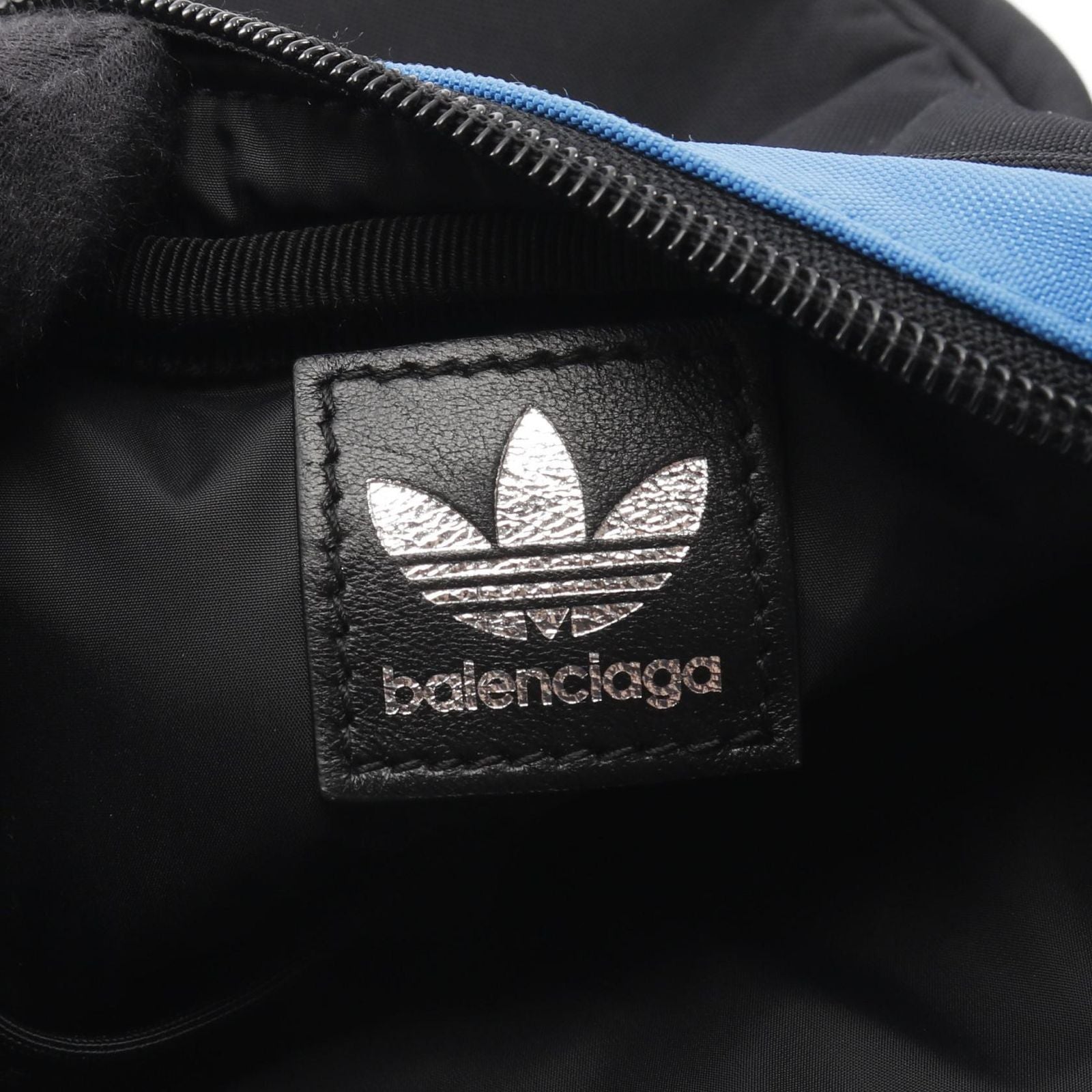 Balenciaga Shoulder Bag Adidas Black Blue White Canvas — view 4