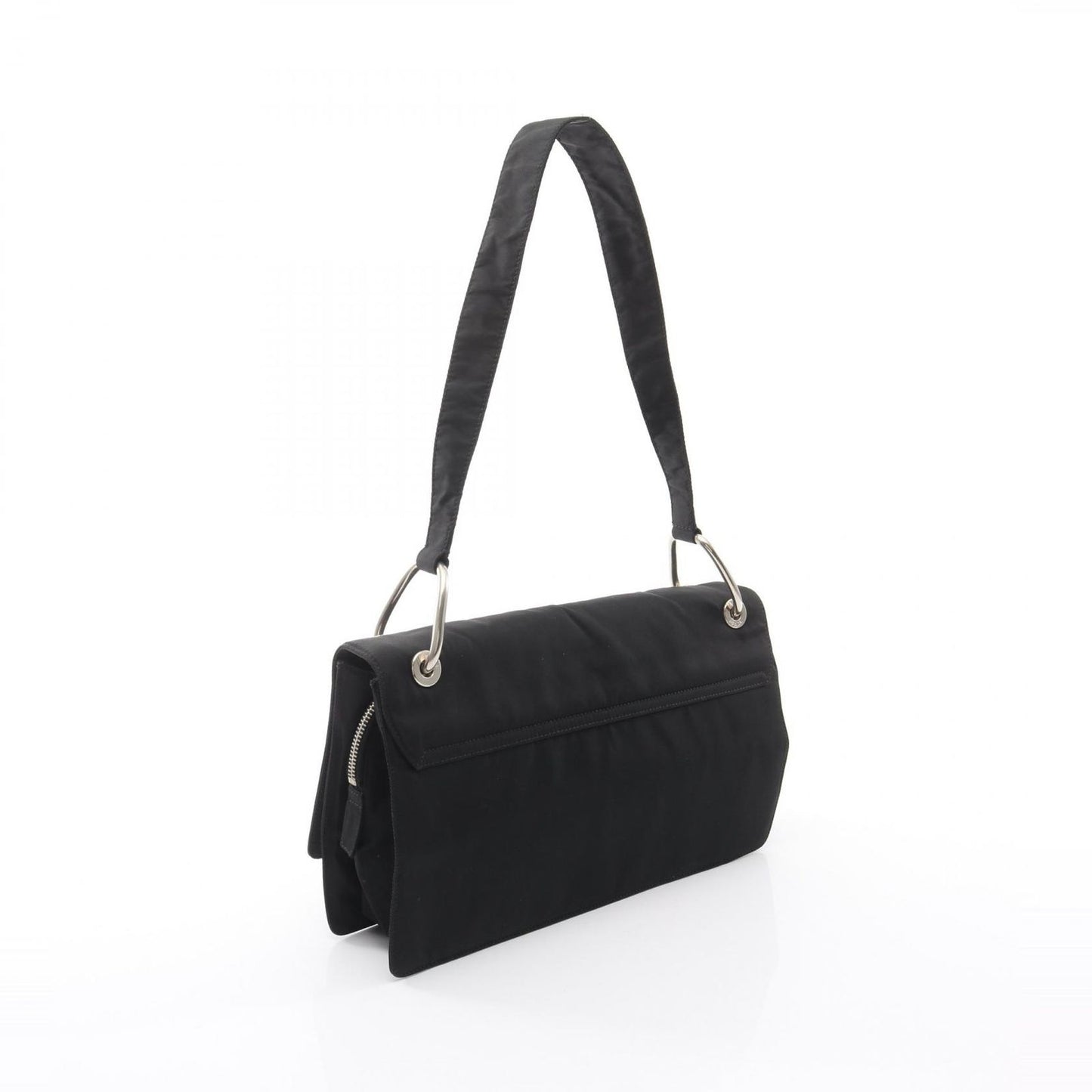 Prada Lada Shoulder Bag Black Nylon lelogo — view 2
