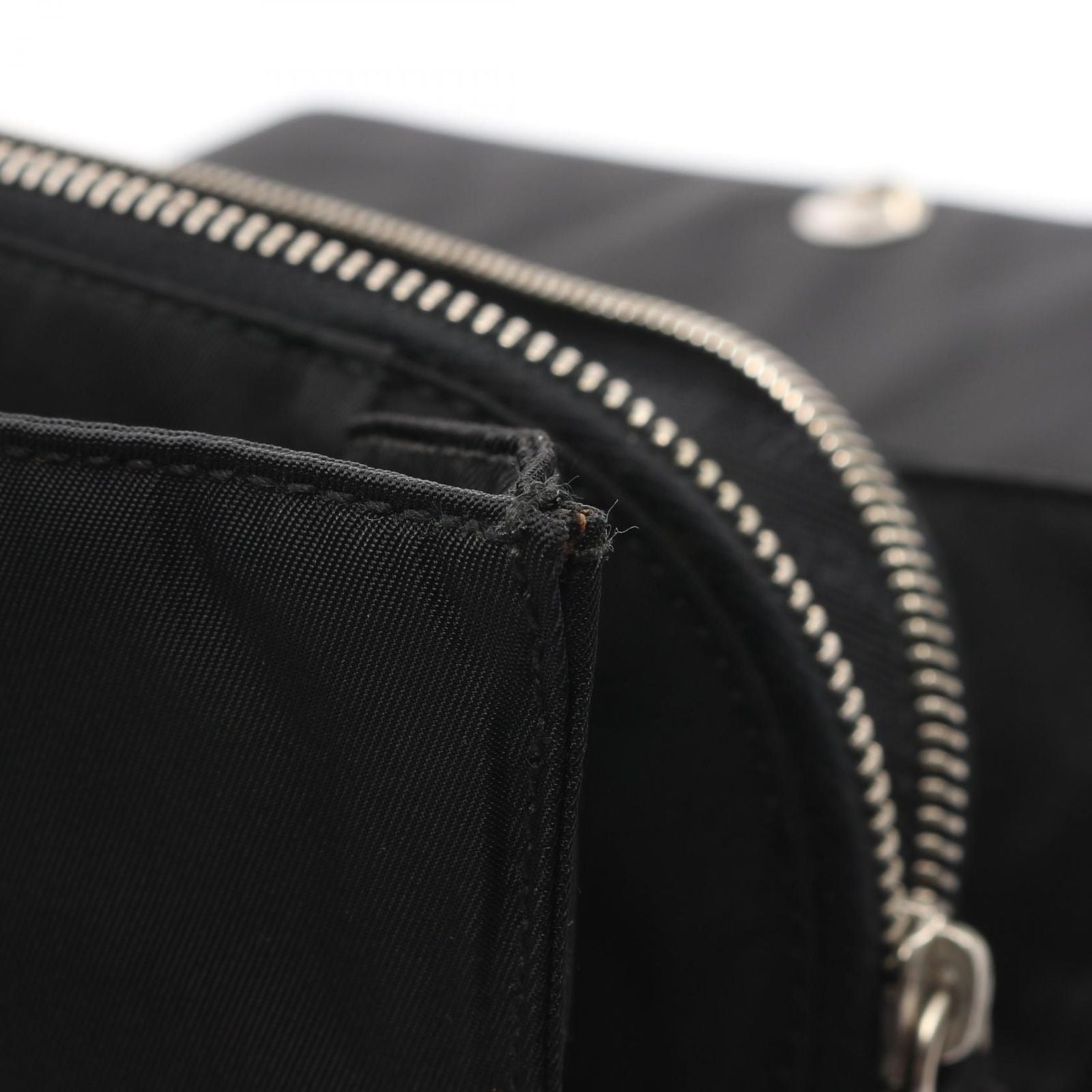 Prada Lada Shoulder Bag Black Nylon lelogo — view 9