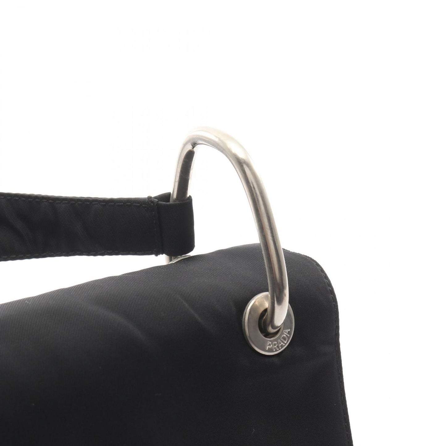 Prada Lada Shoulder Bag Black Nylon lelogo — view 6