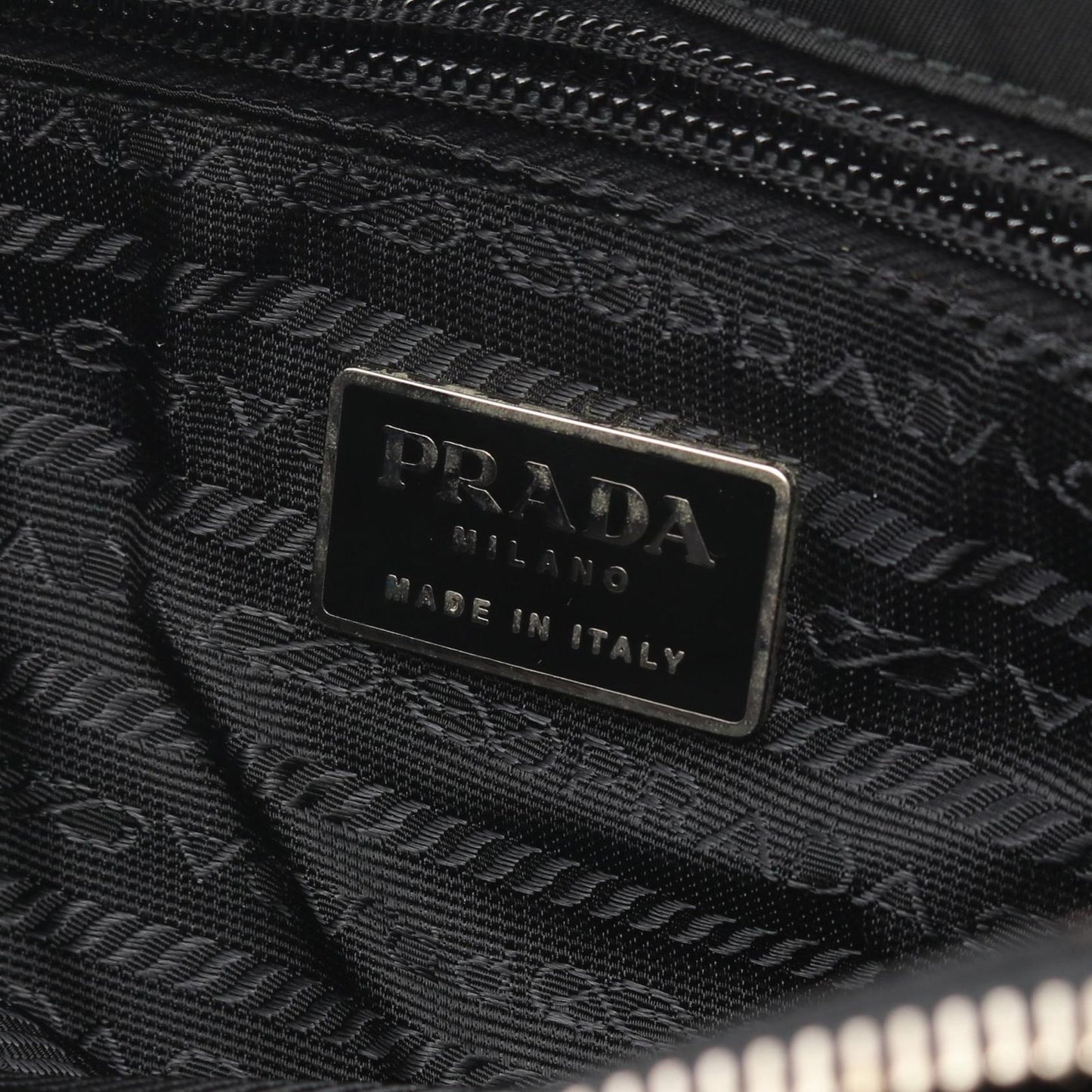 Prada Lada Shoulder Bag Black Nylon lelogo — view 4