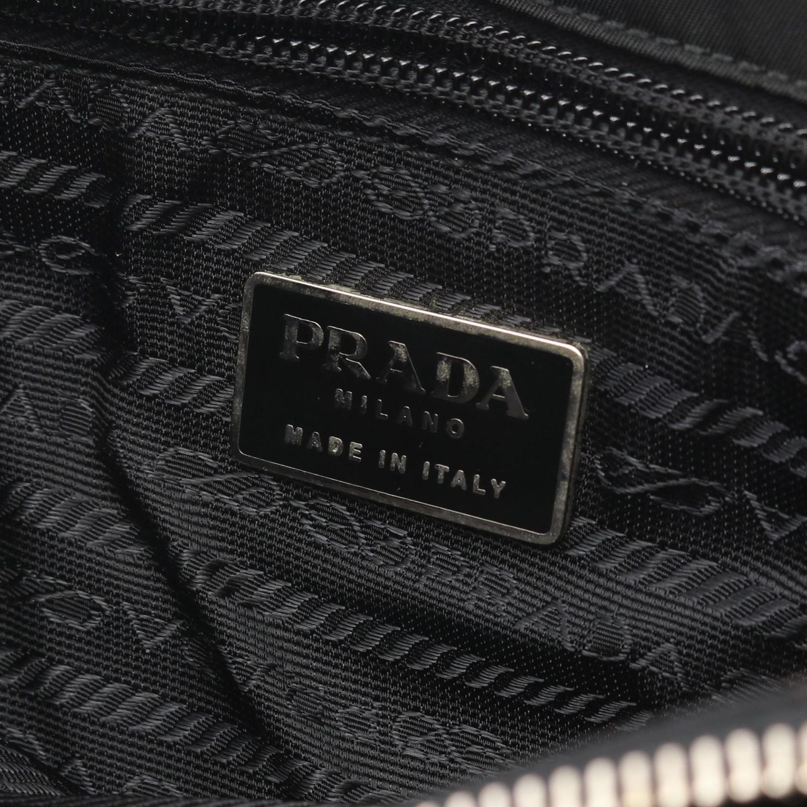 Prada Lada Shoulder Bag Black Nylon lelogo — view 4