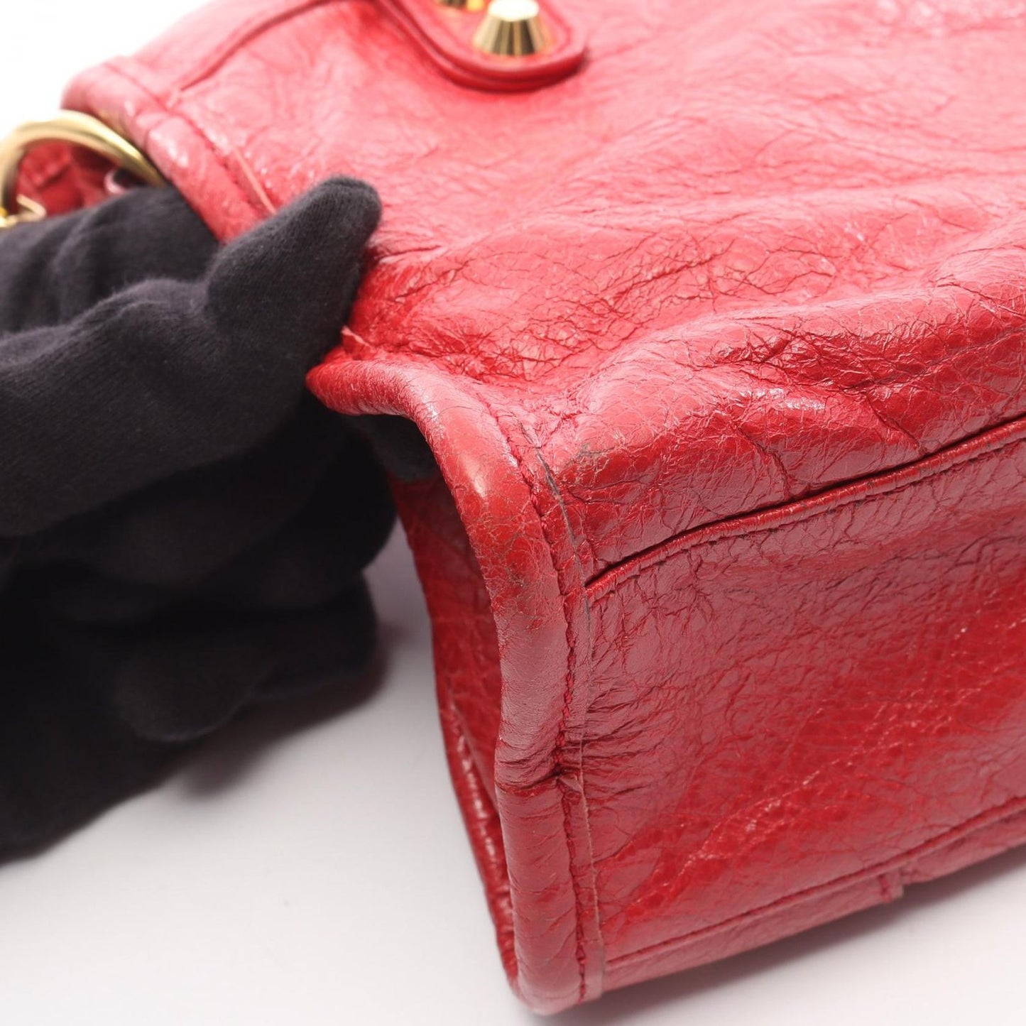 Balenciaga Handbag Ninelasnine Mini Red Leather Mini — view 8