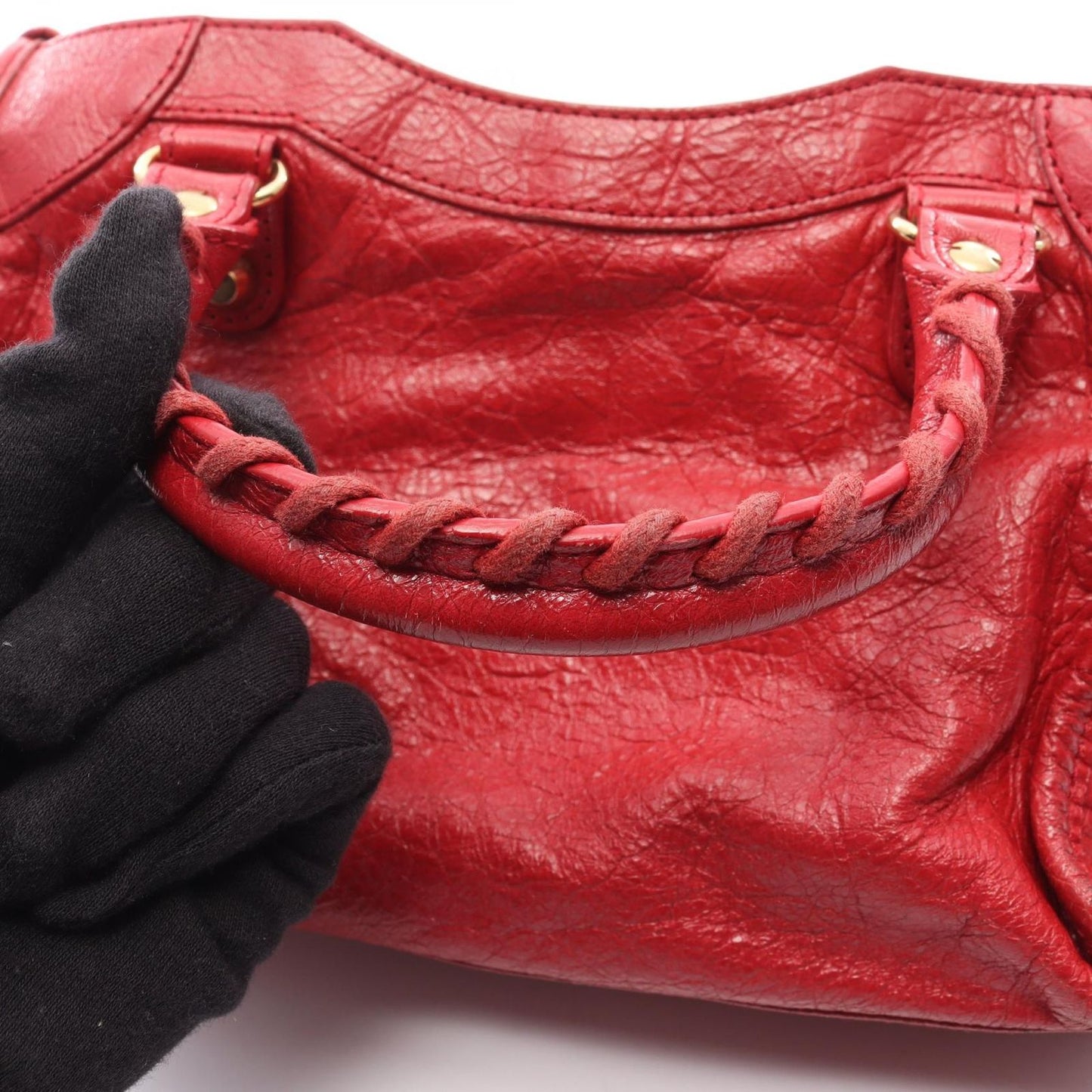 Balenciaga Handbag Ninelasnine Mini Red Leather Mini — view 9