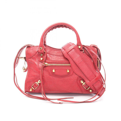 Balenciaga Handbag Ninelasnine Mini Red Leather Mini