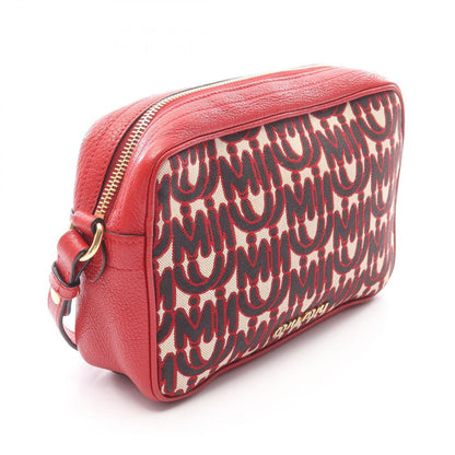Miu Miu Shoulder Bag Miu MM Red Leather — view 2