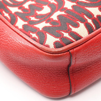 Miu Miu Shoulder Bag Miu MM Red Leather — view 9