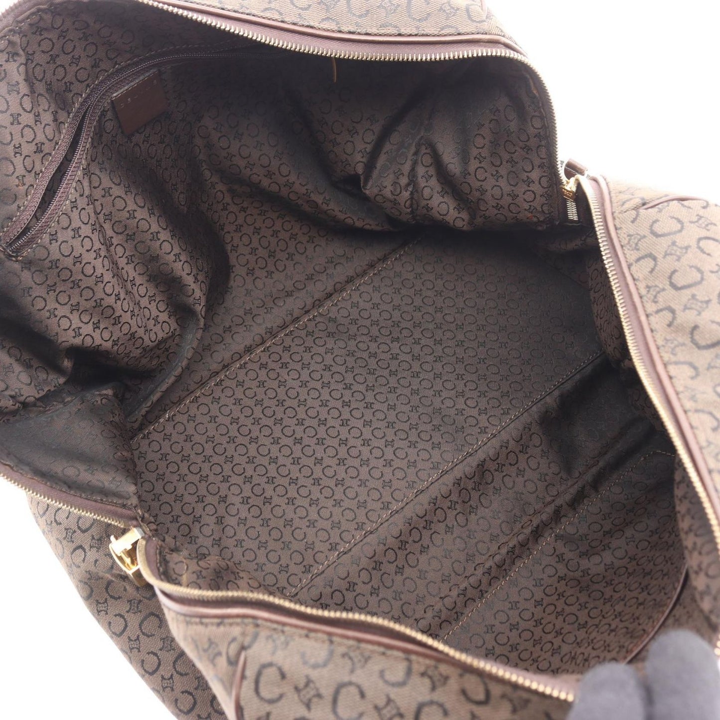 Celine Seri Saletree Da Ninebrown Canvas Leather — view 3