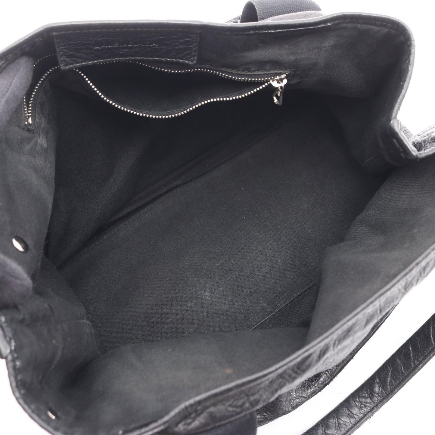 Balenciaga Tote Navy Cabas Black Leather — view 3