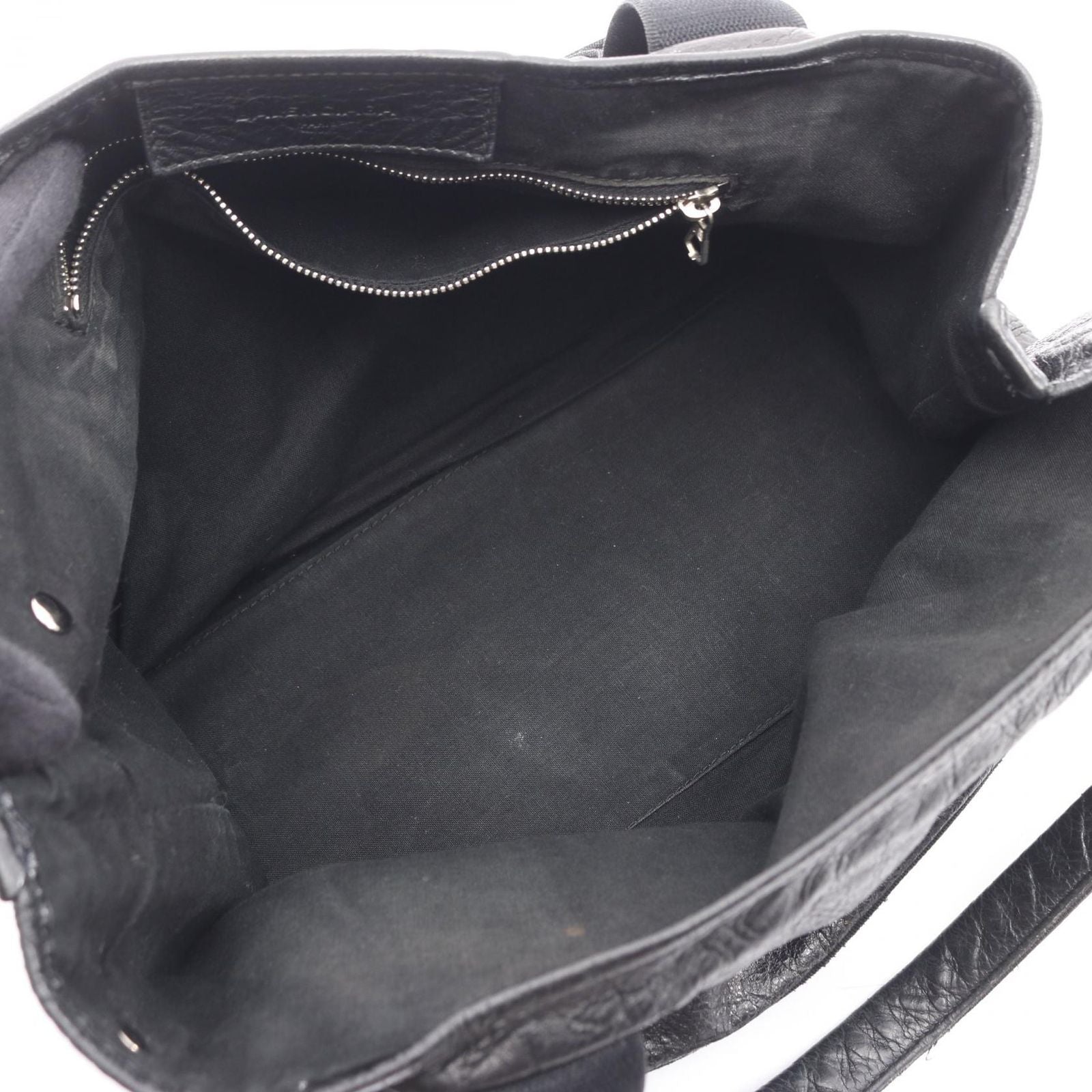 Balenciaga Tote Navy Cabas Black Leather — view 3