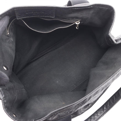 Balenciaga Tote Navy Cabas Black Leather — view 3