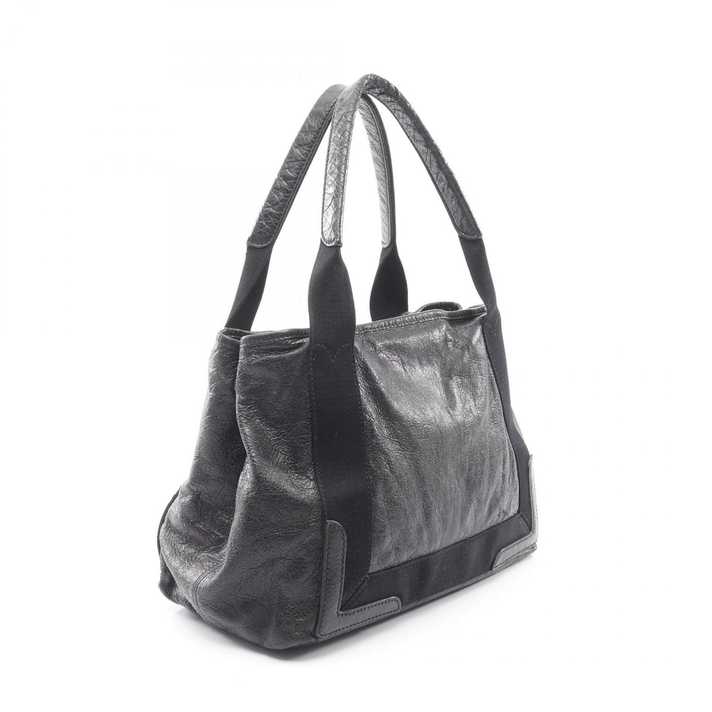 Balenciaga Tote Navy Cabas Black Leather — view 2