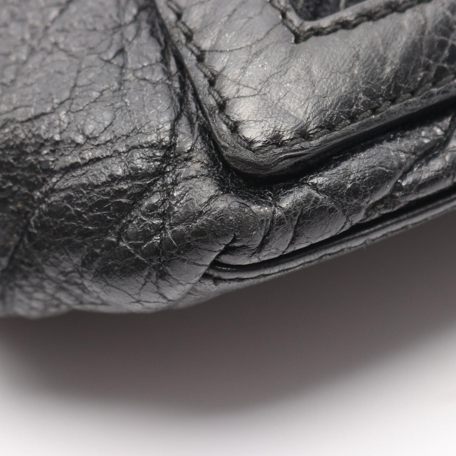 Balenciaga Tote Navy Cabas Black Leather — view 9