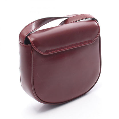 Celine Seri Shoulder Bag Triomphe Bordeaux Leather — view 2