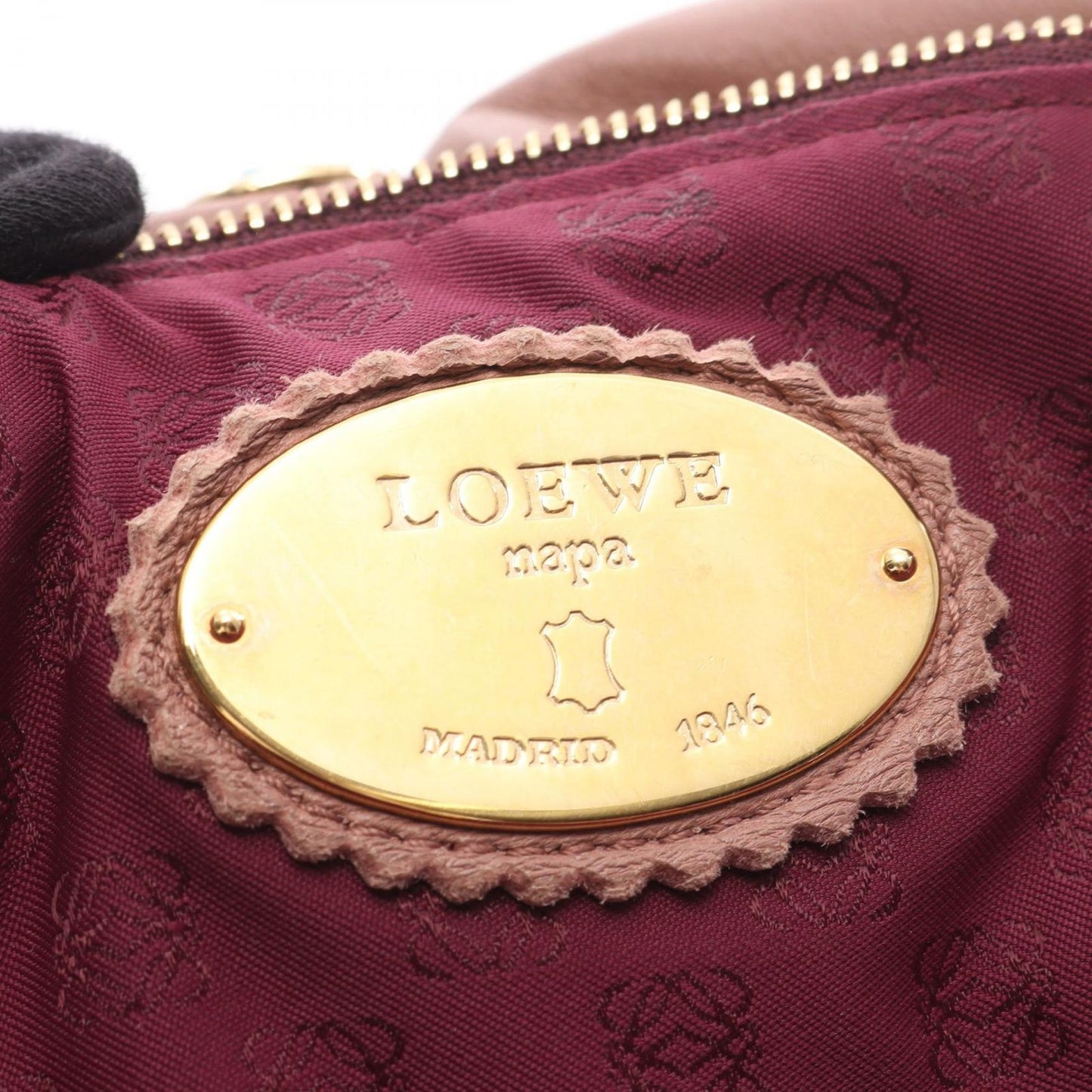 Loewe Handbag Napaare Beige Pink Leather — view 4