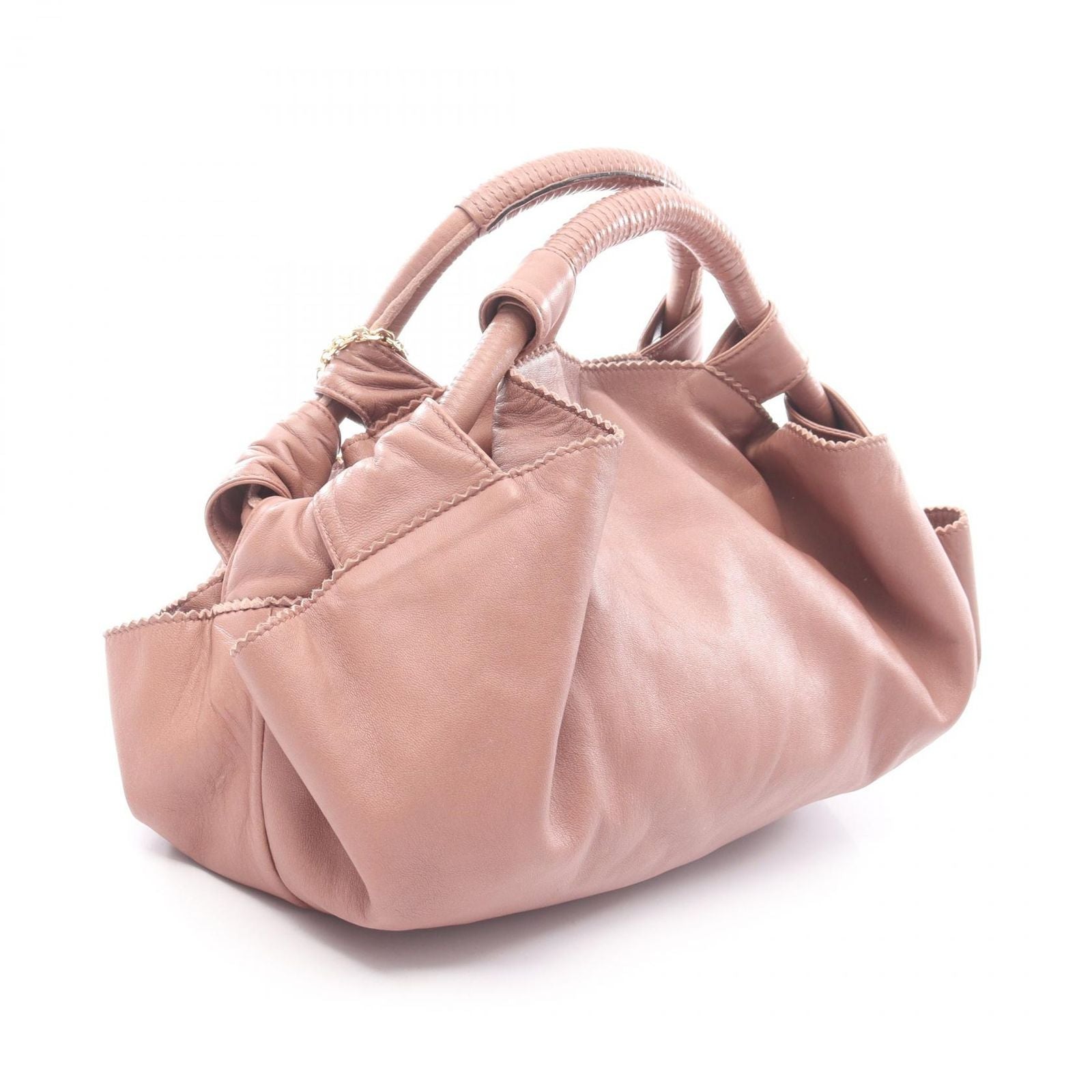 Loewe Handbag Napaare Beige Pink Leather — view 2