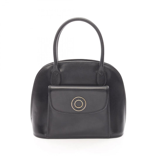 Celine Seri Handbag Sa Ninelelogo Black Leather Sa Ninele Logo