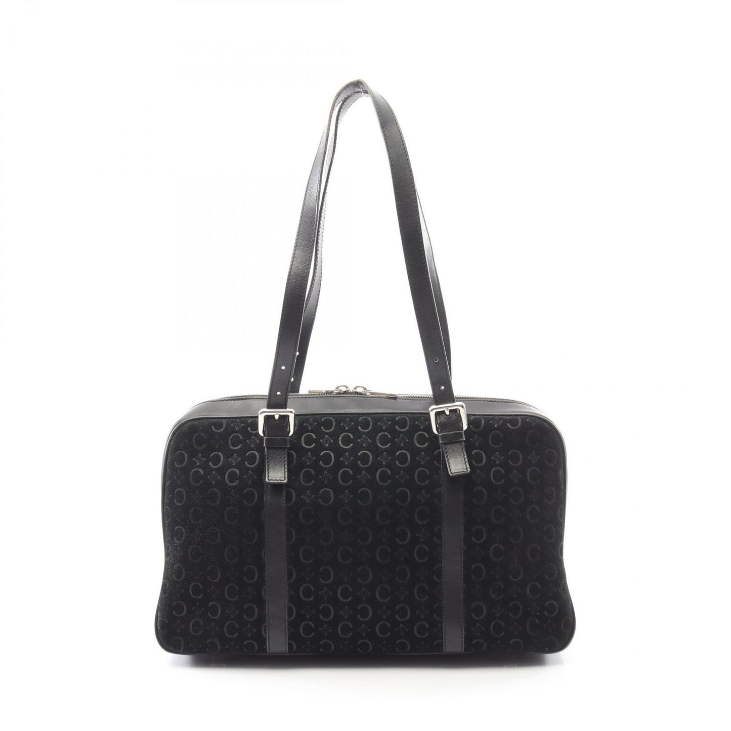 Celine Seri Shoulder Bag Black Leather