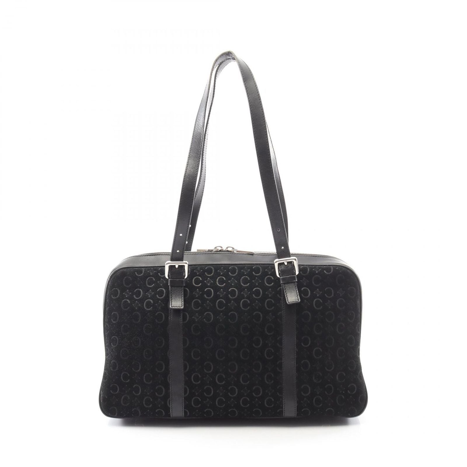 Celine Seri Shoulder Bag Black Leather