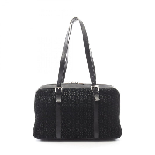 Celine Seri Shoulder Bag Black Leather