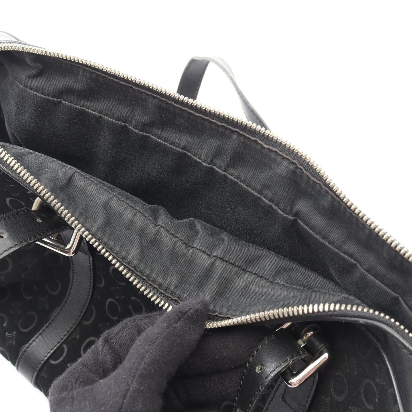 Celine Seri Shoulder Bag Black Leather — view 5