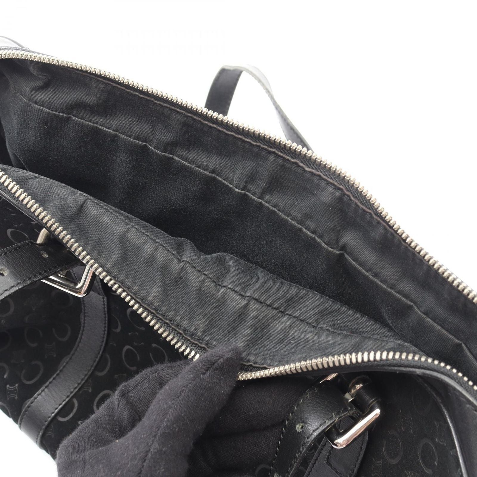 Celine Seri Shoulder Bag Black Leather — view 5