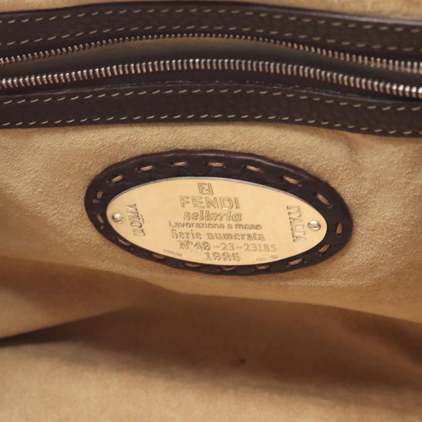 Fendi Handbag Selleria Da Ninebrown Leather — view 4