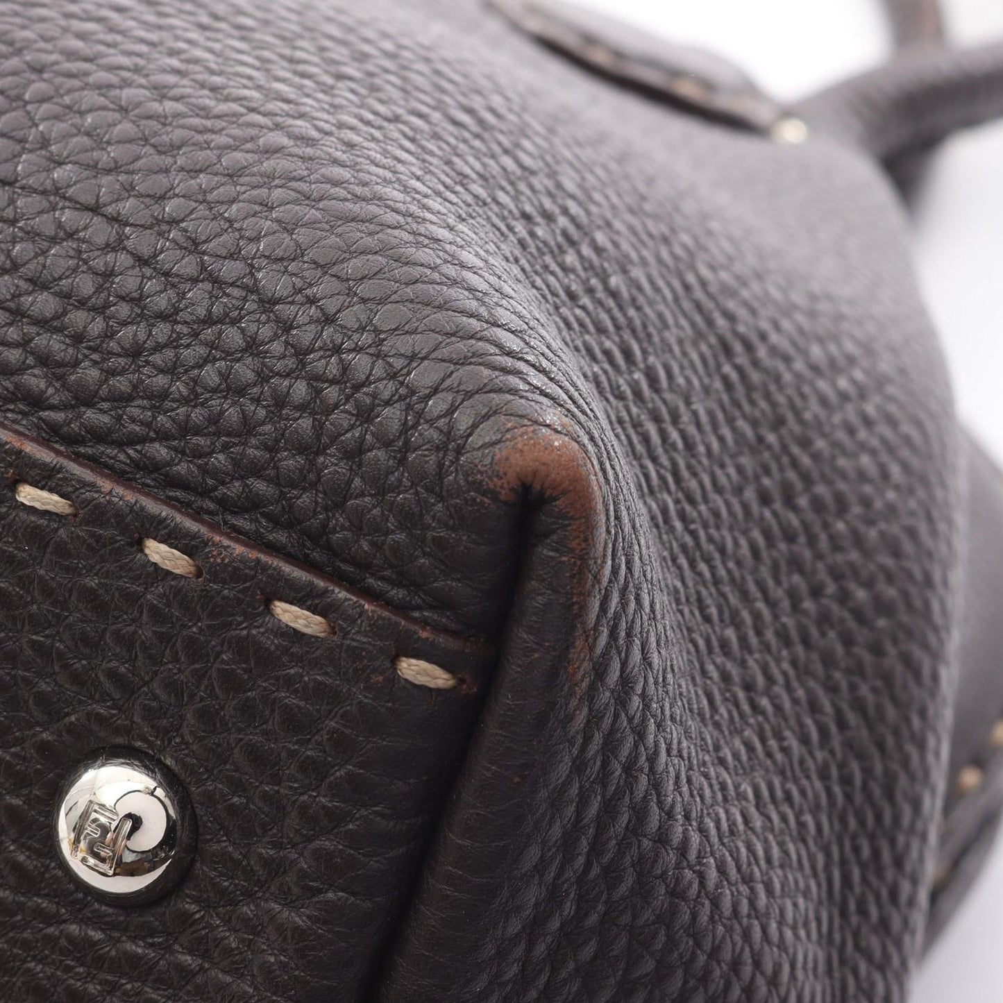 Fendi Handbag Selleria Da Ninebrown Leather — view 5