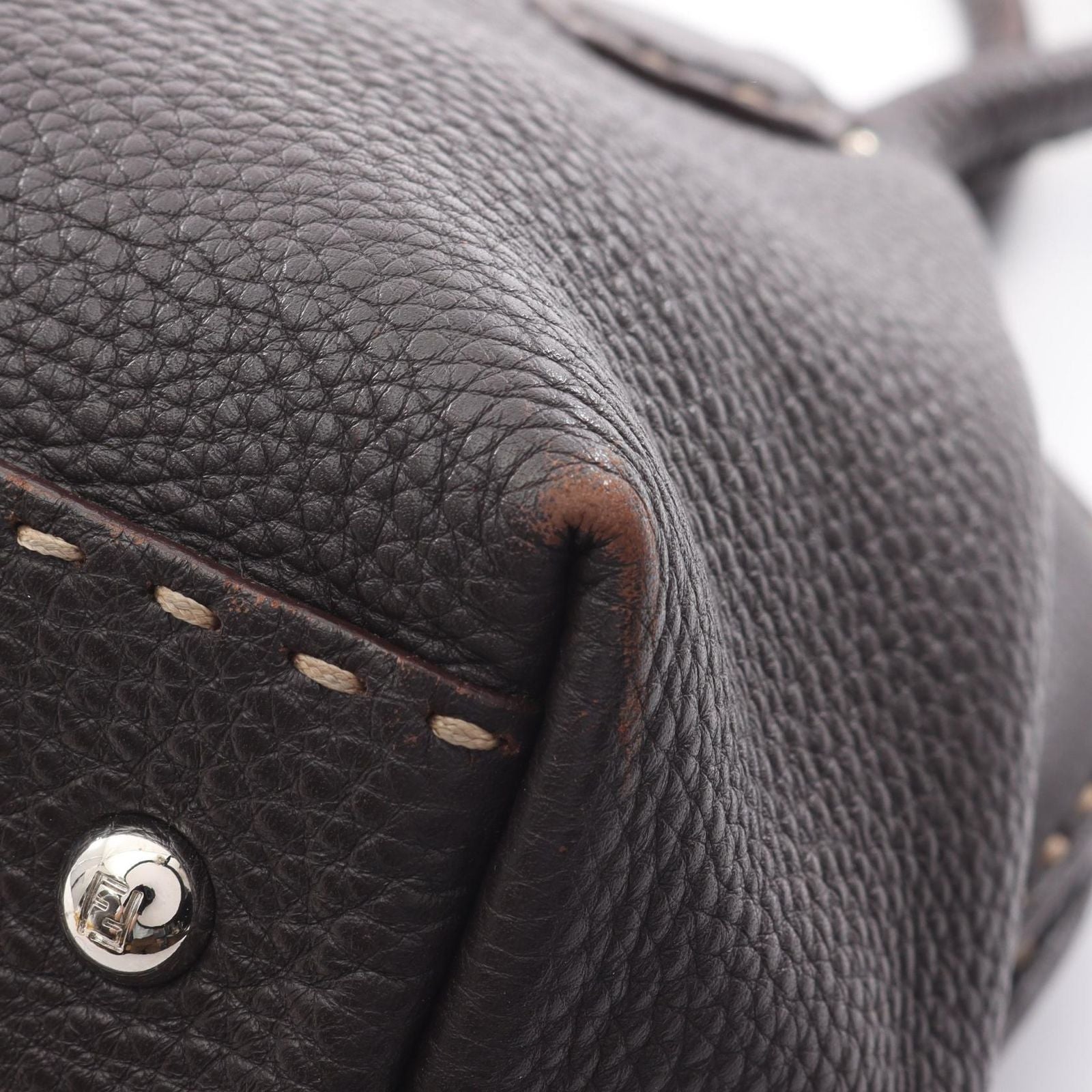 Fendi Handbag Selleria Da Ninebrown Leather — view 5