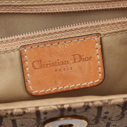 Dior Dio Shoulder Bag tosnine Tobta Beige Canvas Leather — view 4