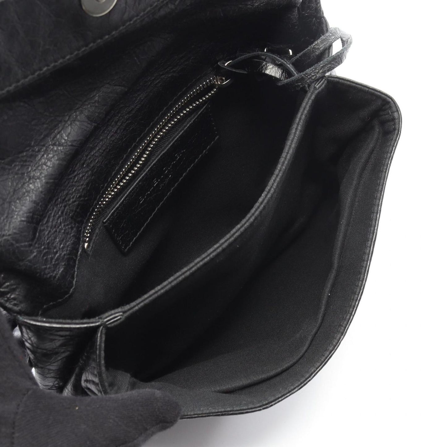 Balenciaga Shoulder Bag Ninelasnine Black Leather Pochette — view 3
