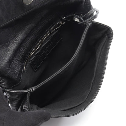 Balenciaga Shoulder Bag Ninelasnine Black Leather Pochette — view 3