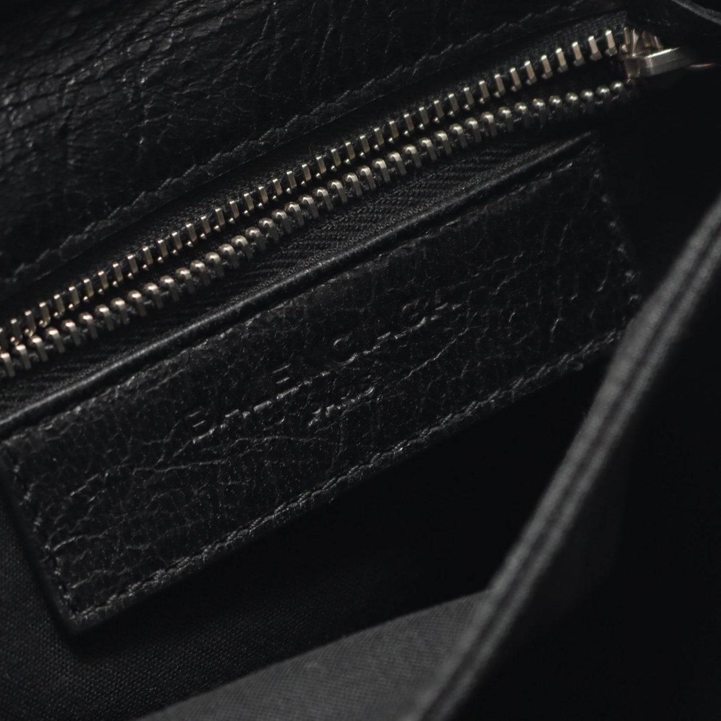 Balenciaga Shoulder Bag Ninelasnine Black Leather Pochette — view 5