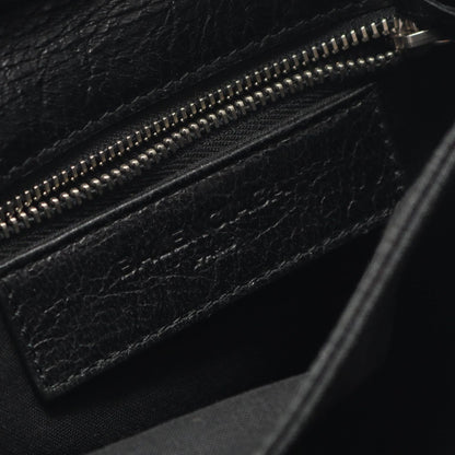 Balenciaga Shoulder Bag Ninelasnine Black Leather Pochette — view 5