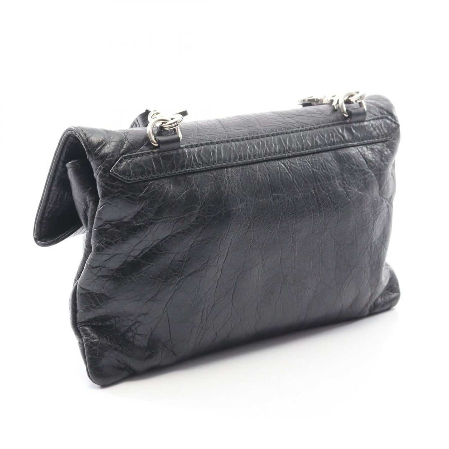 Balenciaga Shoulder Bag Ninelasnine Black Leather Pochette — view 2