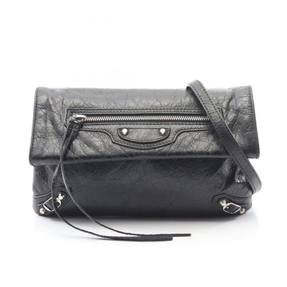 Balenciaga Shoulder Bag Ninelasnine Black Leather Pochette