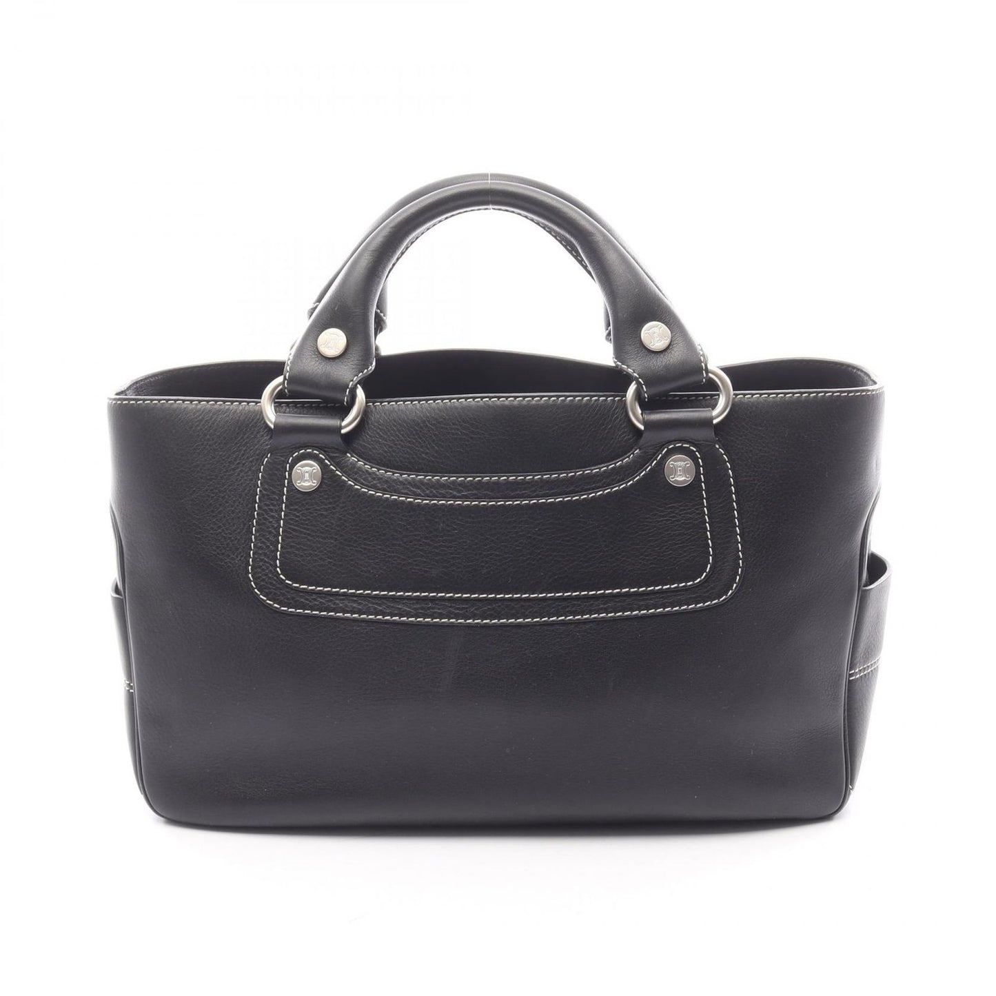 Celine Seri Handbag Black Leather