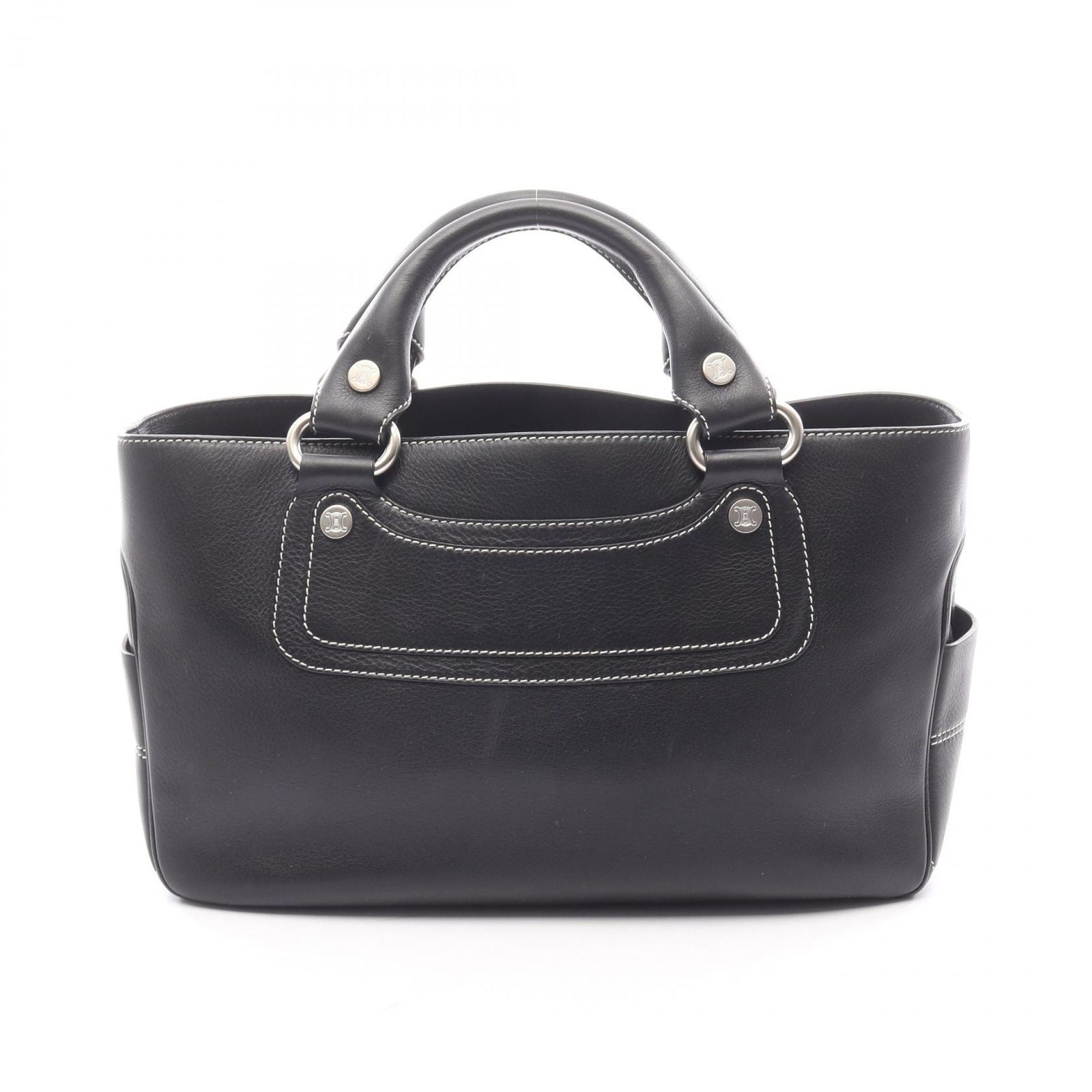 Celine Seri Handbag Black Leather