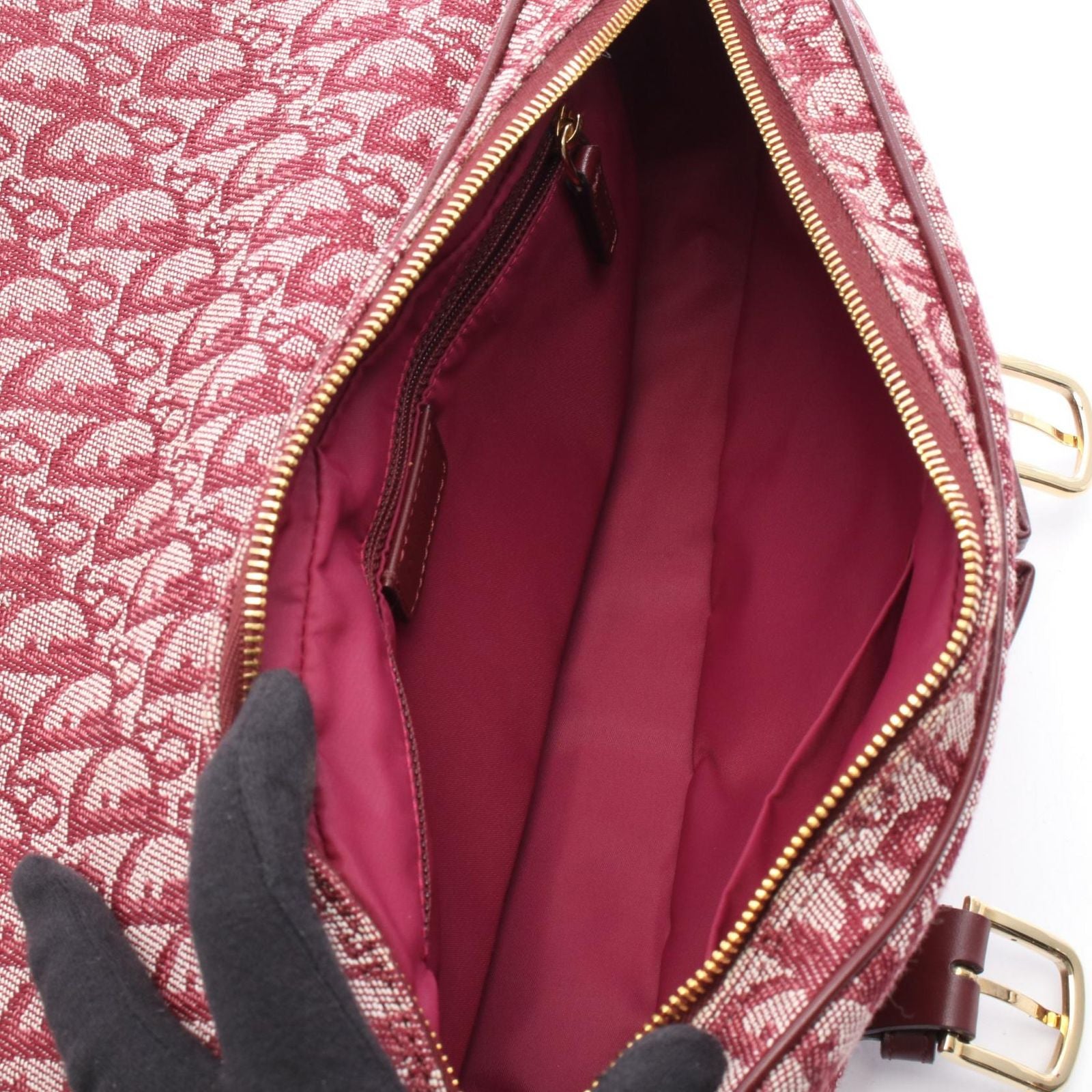Dior Dio Shoulder Bag Tobta Canvas Leather — view 3