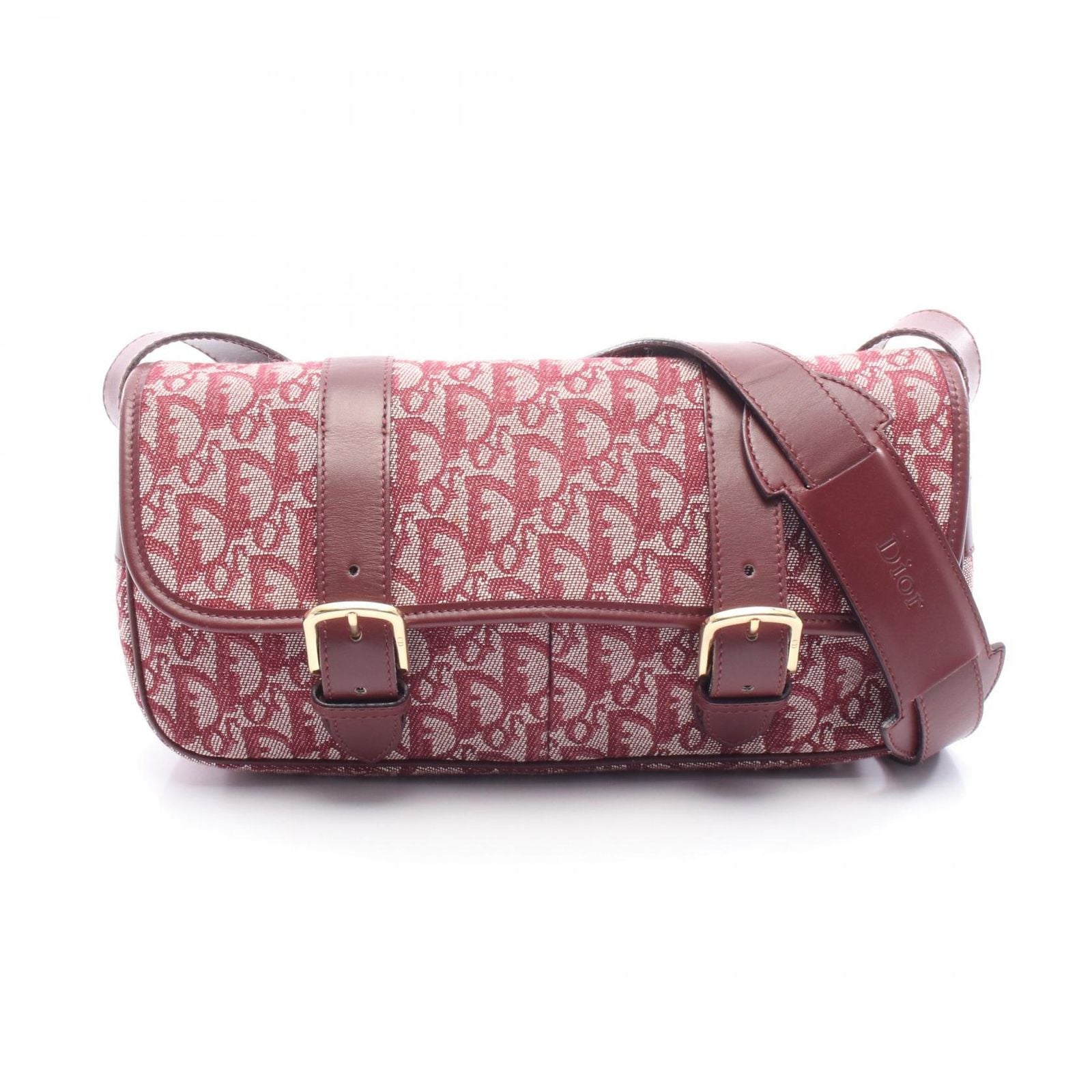 Dior Dio Shoulder Bag Tobta Canvas Leather