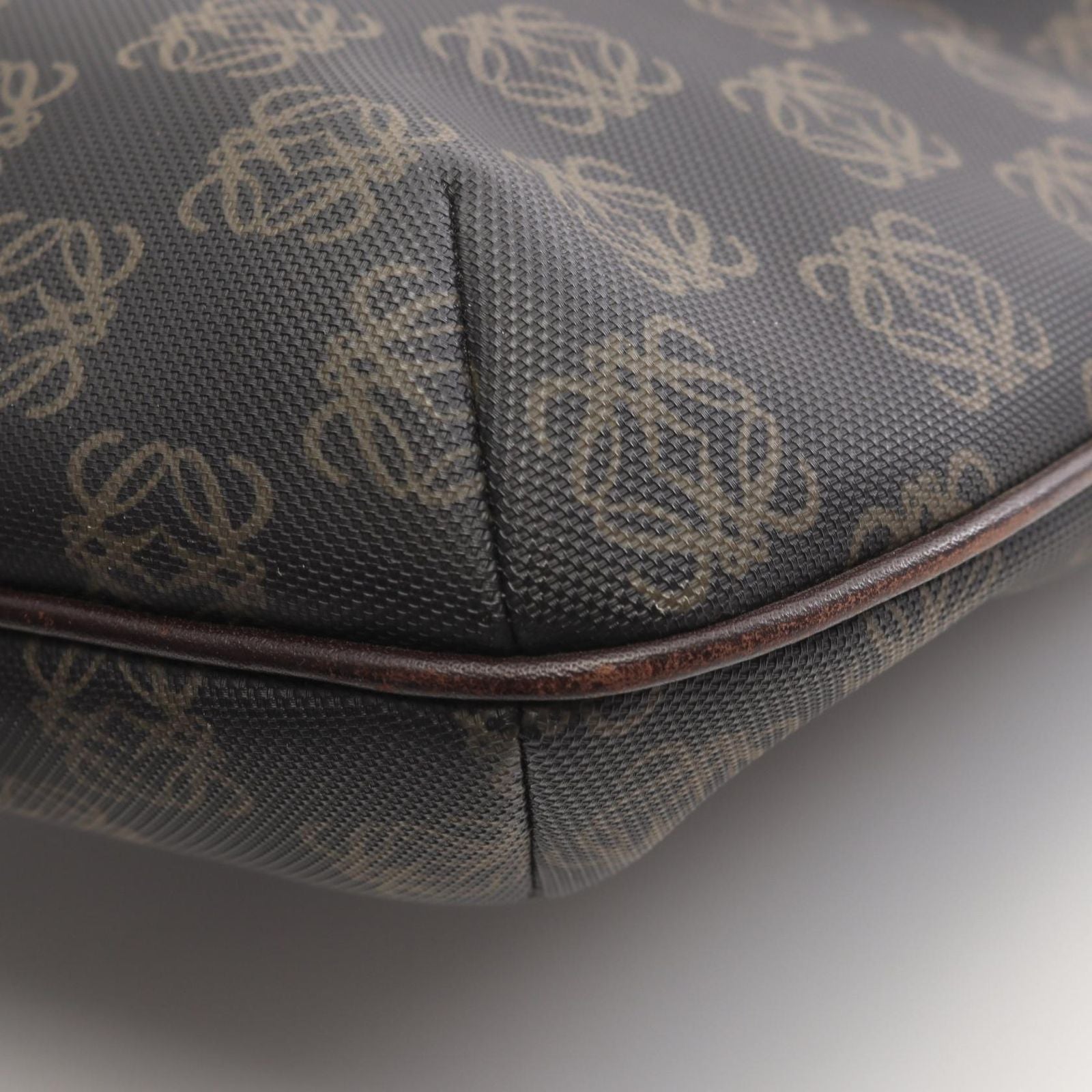 Loewe Shoulder Bag Anagram Da Ninebrown Canvas Leather — view 6