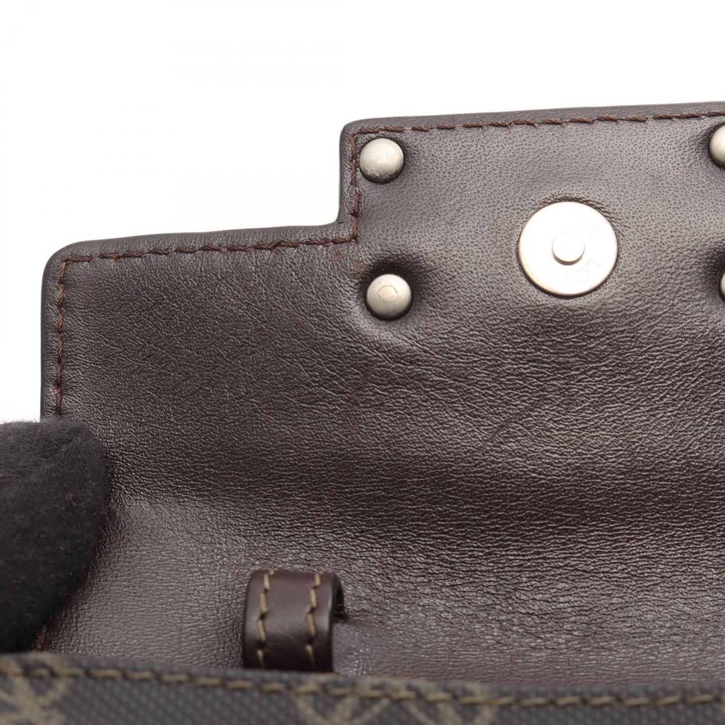 Loewe Shoulder Bag Anagram Da Ninebrown Canvas Leather — view 9