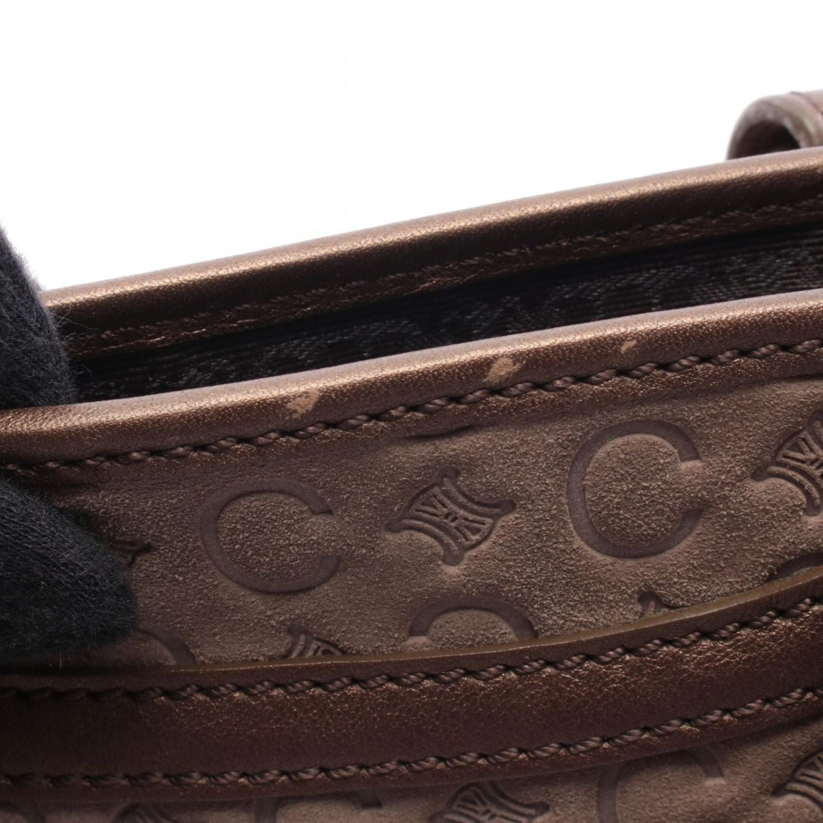 Celine Seri Handbag Brown Leather — view 8