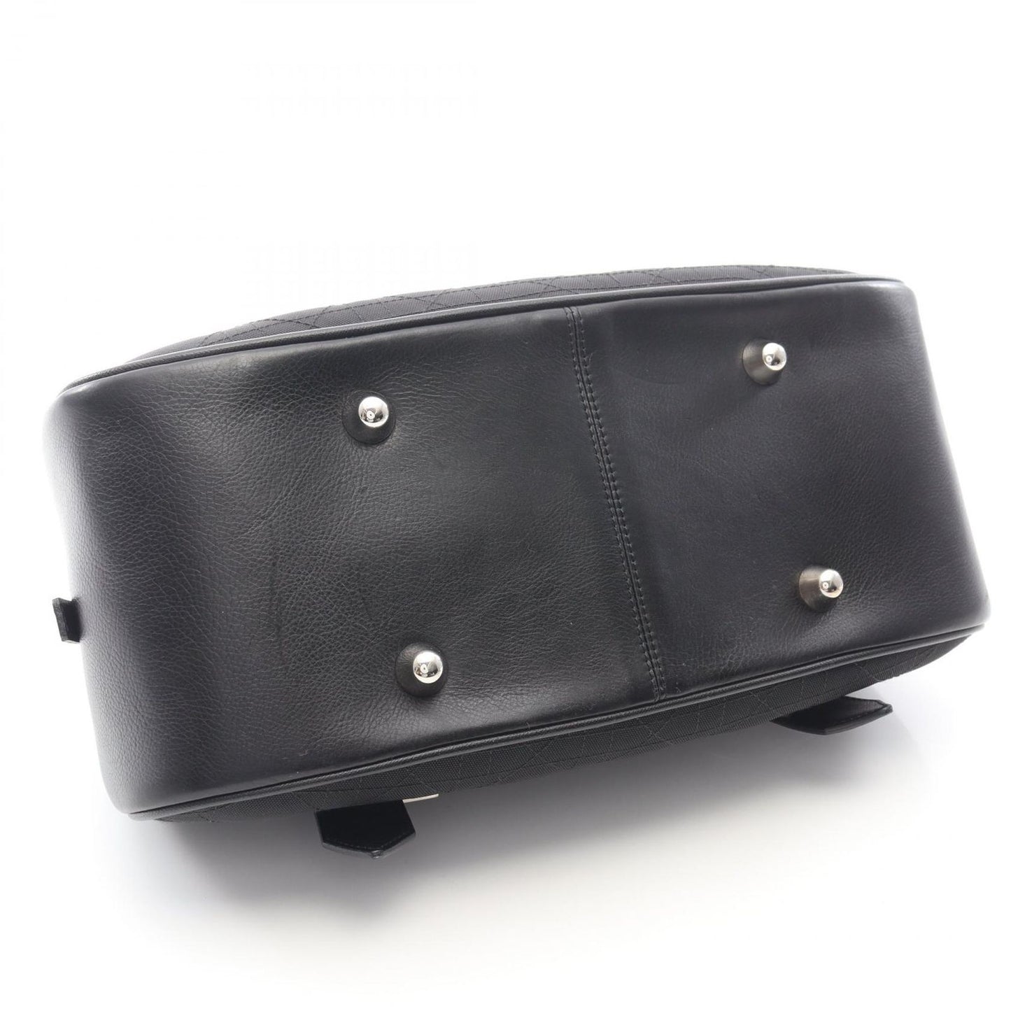 Dior Dio Tote Cannage Ma Nineto Black Canvas Leather Buckle — view 9