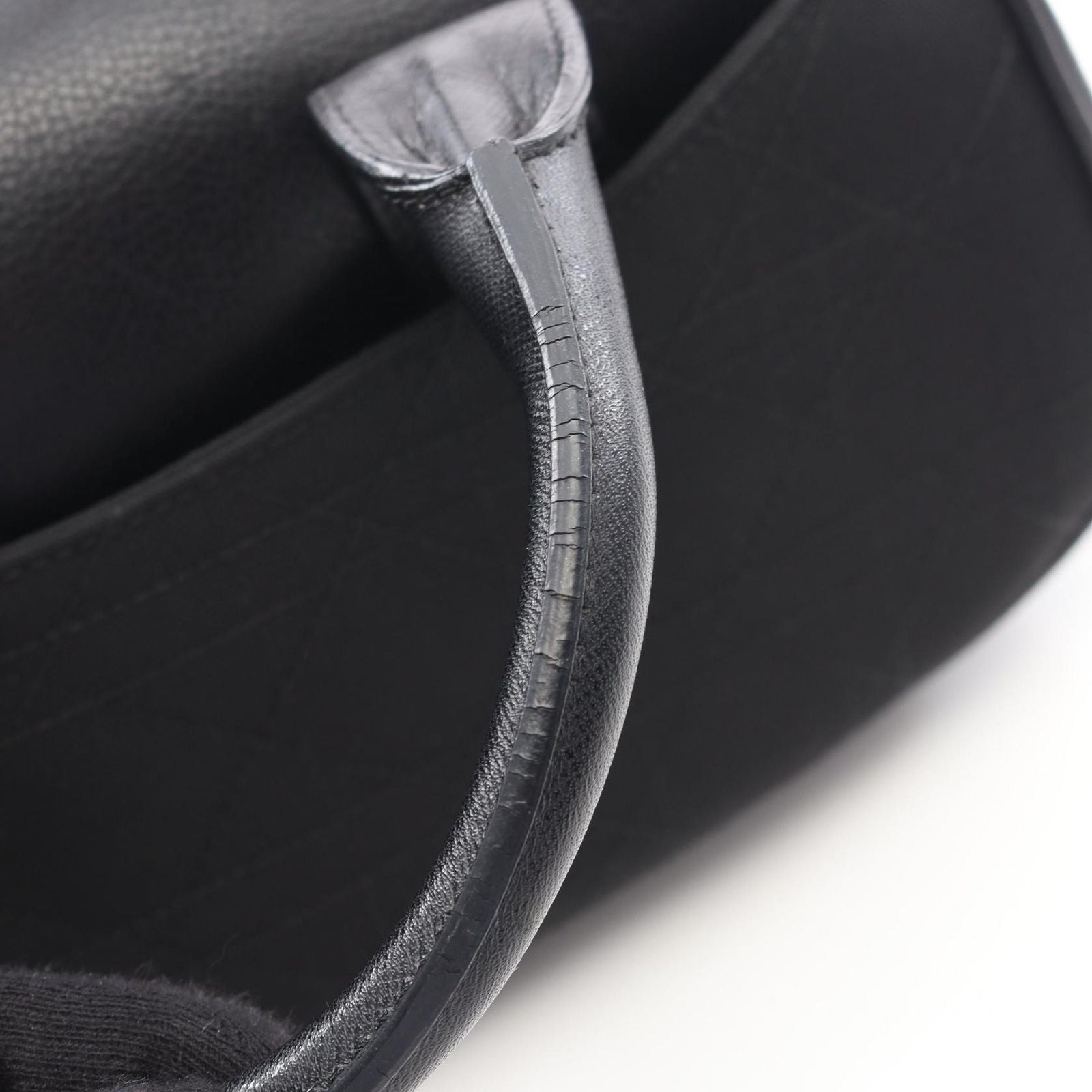 Dior Dio Tote Cannage Ma Nineto Black Canvas Leather Buckle — view 7