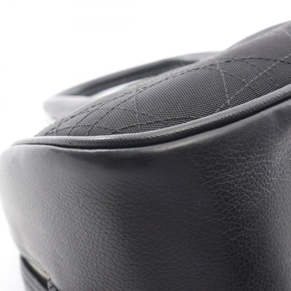 Dior Dio Tote Cannage Ma Nineto Black Canvas Leather Buckle — view 6