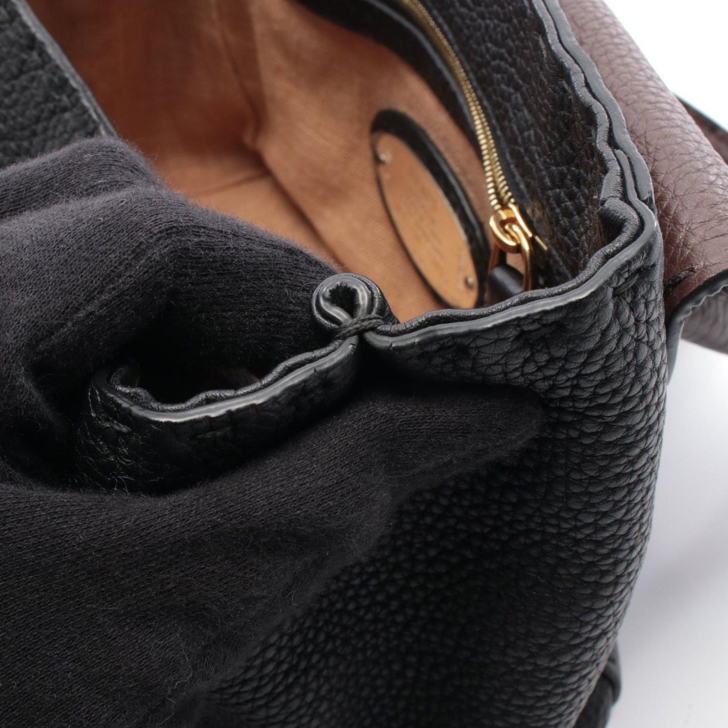 Fendi Handbag Selleria Mini Black Brown Leather — view 5